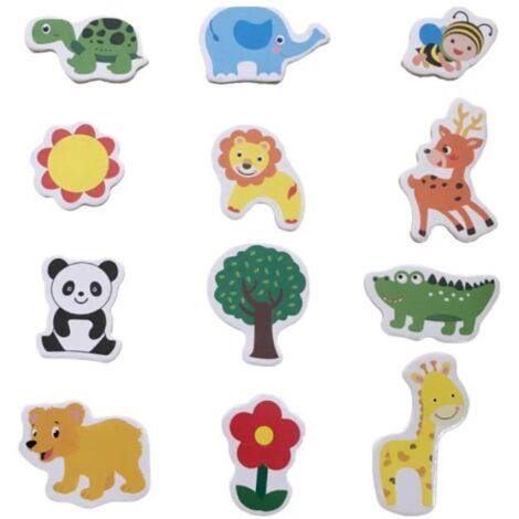 60 pièces bois animal créatif drôle mignon aimants pour réfrigérateur pour pour tableau blanc décoration maison MAGNETS - MAGNETS
