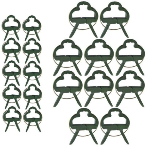 60 Pièces Clips pour Plantes grimpantes, Clips pour T omates, Clips pour Plantes, Clips pour Attache Tomate (2 Tailles)