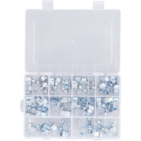 60 Pièces Collier de Serrage à Tige Filetée Ajustable en Fer Galvanisé pour Tuyaux d'Eau