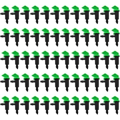 60 pièces émetteur de goutteur d'irrigation, émetteur d'arrosage, émetteur de Goutte à Goutte, arrosage de Drapeaux de Jardin, goutteur d'arrosage de Drapeau de Jardin pour Jardin, Arbres e