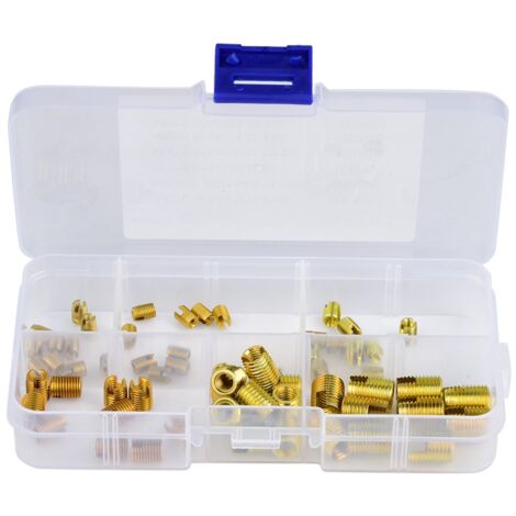 60 pièces inserts filetés auto-taraudeurs en acier carbone type 302 - Accessoires visserie