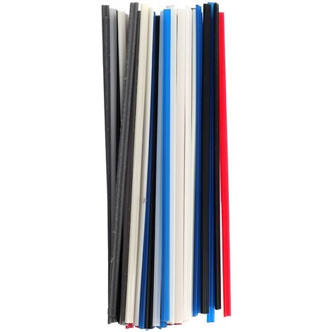 Plastique baguettes de soudure PP/EPDM 8x2mm Plat Noir 25 barres