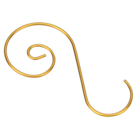 60 Stück Mini-S-förmige Metallhaken für Weihnachtsdekoration und vielseitiges Aufhängen (Gold)