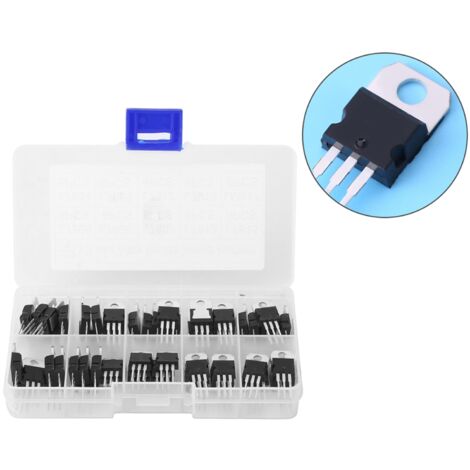 60-teiliges Transistor-Set L7805CV und LM317t mit Aufbewahrungsbox, 10-teiliges Sortiment
