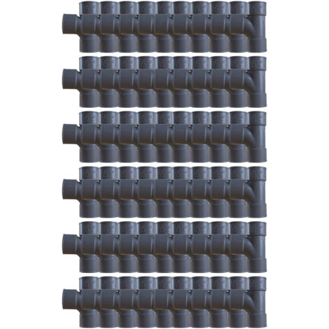 60 tés pied de biche PVC 87°30 Femelle Femelle Ø40 - First Plast