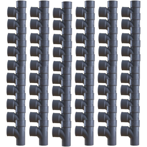 60 tés pied PVC 87°30 Mâle Femelle Ø40 - First Plast