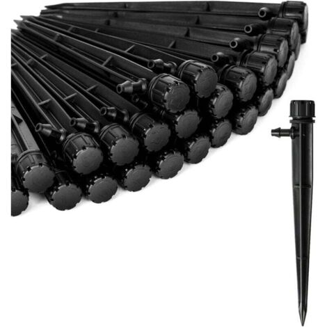 60 têtes et accessoires d'irrigation goutte à goutte, goutteurs d'irrigation professionnels, accessoires et têtes de système d'arrosage, adaptés aux tuyaux d'irrigation goutte à goutte de 1/4 pouce.