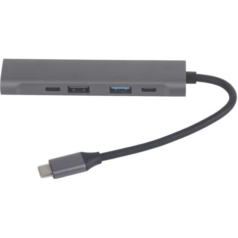 60-W-PD-Typ-C-Dockingstation, 5-in-1 für Datenübertragung und Schnellladung