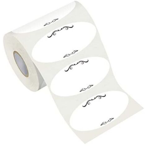 600 etiquetas estampadas reutilizables de 5 x 2,5 cm, resistentes al agua y al aceite, ideales para contenedores de alimentos, cocina, restaurante y despensa.