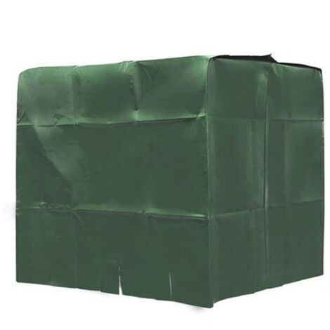 600 Iiters Ibc Container Housse De Protection 210d Oxford Tissu Housse Antipoussière Housse De Pluie 120x80x100cm - Vert