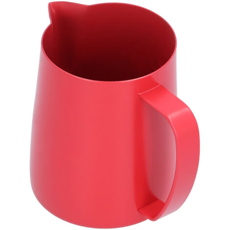 600-ml-Milchkännchen für Latte Art, roter Kaffeeaufschäumer, Barista-Zubehör