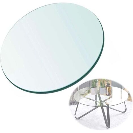 600 mm runde Tischplatte aus gehärtetem Glas