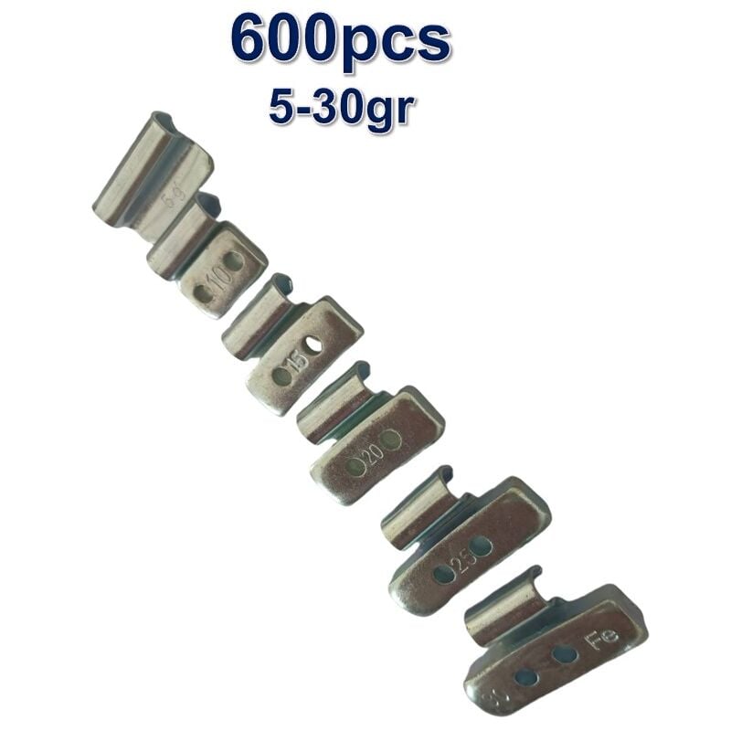 Equipement Express Sicoba - 600 Plombs Masses d'Equilibrage à Frapper pour Jantes Alu / Aluminium 5-30g