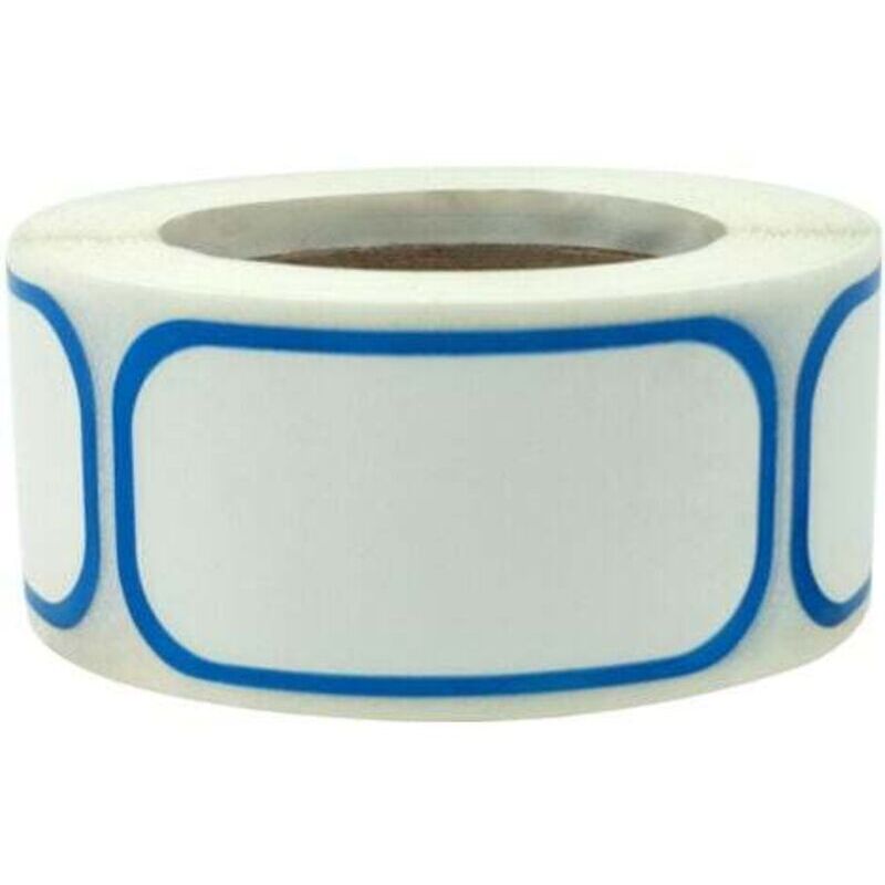 600 reusable, self-adhesive labels, 2 x 1 inch, waterproof and oil-resistant, suitable for food containers, kitchen, restaurant, pantry