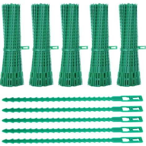 600 Stück Pflanzenbinder, 23 cm, verstellbare Gartenbinder, flexible Gartenkabelbinder aus Kunststoff, Gartenkabel-Tomatenbinder zur Unterstützung von Pflanzen