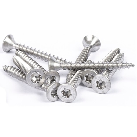 Vis bois TX inox A4 marine filetage partiel 5x30-15 pcs