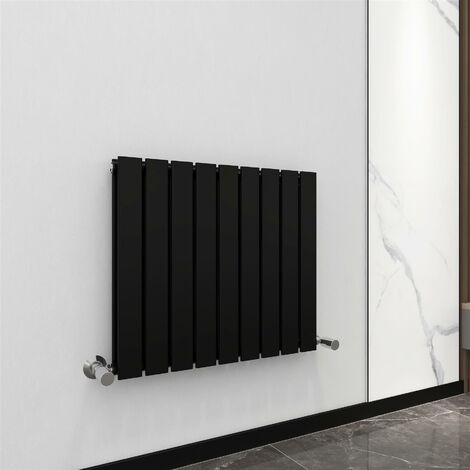 600 x 612mm Double Designer Flat Panel Central Heating Radiator MATT BLACK