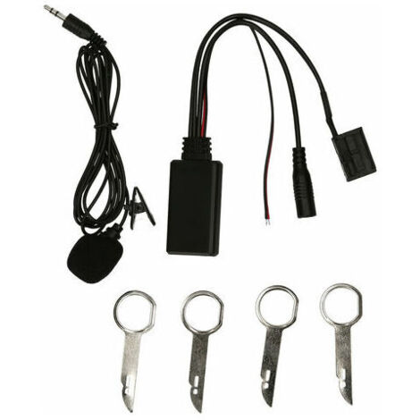 6000 CD Device BT 5.0 Aux Audio Adapter Microphone Handsfree Kit Replacement for Ford 6000CD Stereo, Model: Black 21