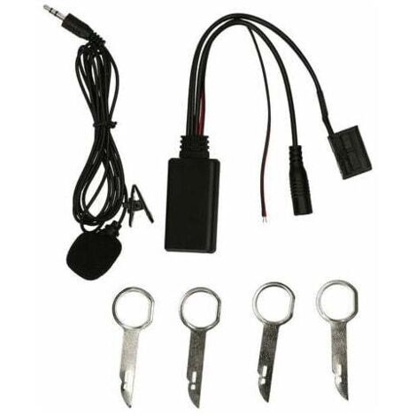 6000 CD Device BT 5.0 Aux Audio Adapter Mikrofon Freisprecheinrichtung Ersatz für Ford 6000CD Stereo, Modell: Schwarz 21