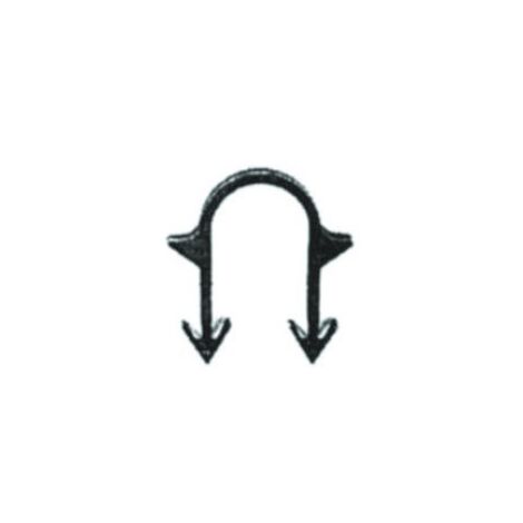 60010503 Clips per apparecchio fissatubo per tubo ø16÷20 impianti radianti - Conf. 900 pz 6001050302001