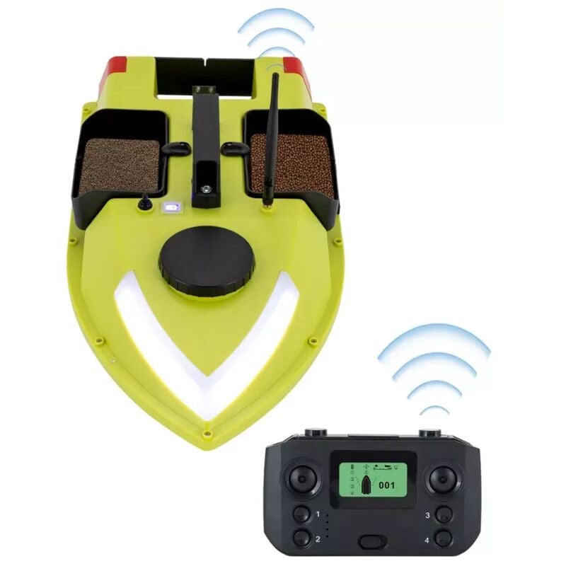 600M GPS Bateau appât Pêche à la carpe GPS Bateau appât portable avec lumières LED 90 minutes de portée