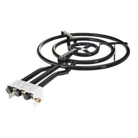 PaellaWorld Gasbrenner 60cm - 3-Ring 21kW Für Outdoor-Küche 30mbar