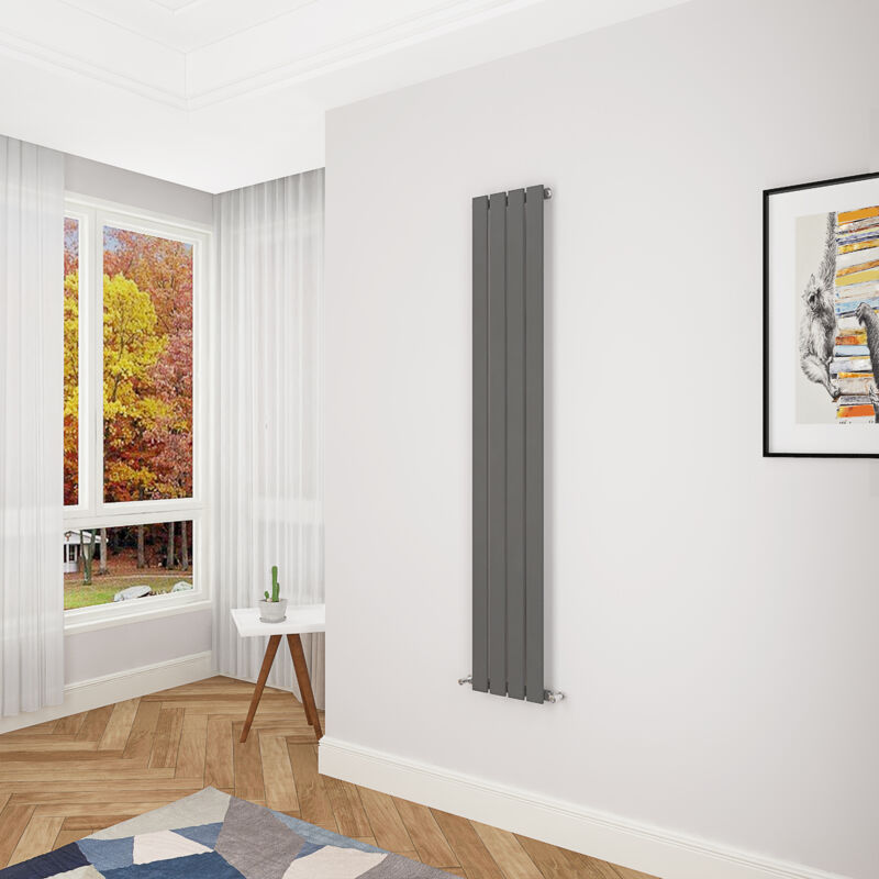 Image of Acezanble Anthracite Flat Panel Radiator 1600&hellip;