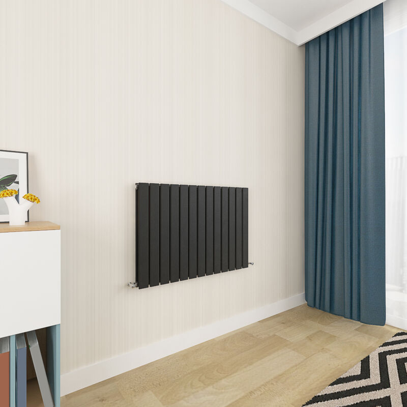Image of Acezanble Black Flat Panel Radiator 600&hellip;