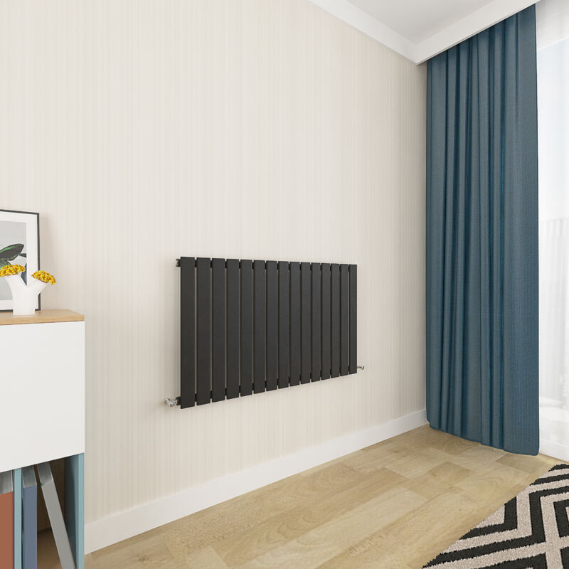 Image of Acezanble Black Flat Panel Radiator 600&hellip;