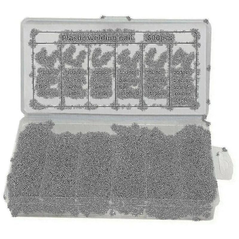 Fei Yu - Kit d'agrafes de soudage pour machine de réparation de plastique, 600 pièces, agrafeuse à chaud pour pare-chocs et garde-boue