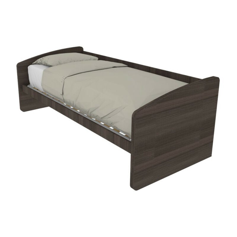 600se - canapé-lit de forme simple 80x190 - orme de jerez foncé - orme de jerez foncé