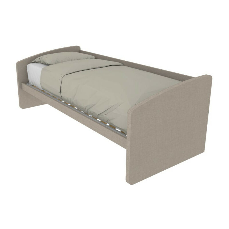 600se - canapé-lit de forme simple 80x190 - effet tissu - effet tissu