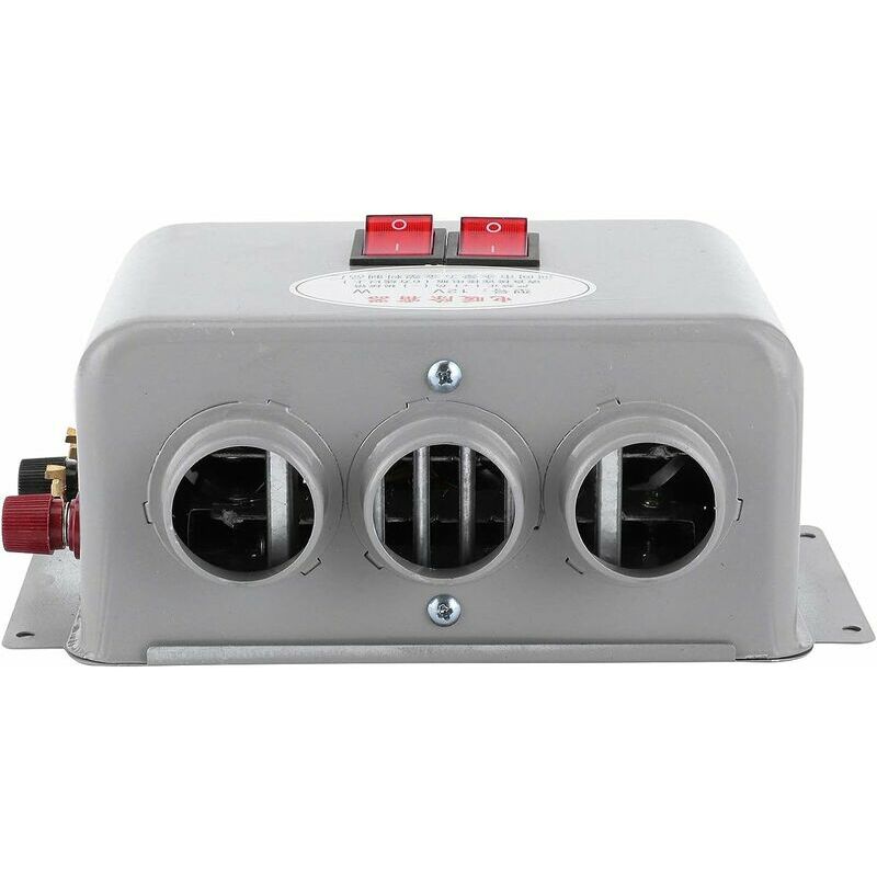 600W-800W 12V Chauffage de voiture Compact Chauffage de voiture 3 trous Chauffage d'hiver Chauffage rapide Élimination du gel Faible bruit
