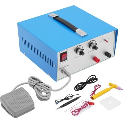 GOJOY 600W 80A Laserschweißgerät, Handheld Pulse Punktschweißgerät Pulse Spot Welder Akku Schweißgerät, Punktschweiß Schneider Kit Gold Silber Schmuck Spot Welding Tool für Gold Silber Schmuck