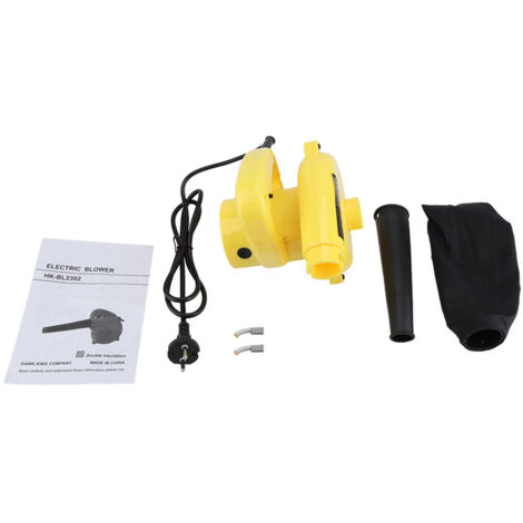 600W Aspirateur Souffleur Broyeur de Feuilles pour Le Balayage des Feuilles Mouillées Broyeur de Jardin.