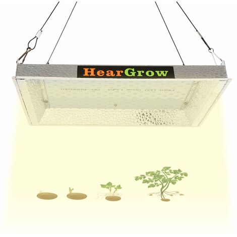 600W LED Grow Lights Full Spectrum LED Panel Grow Light Lámparas de cultivo de plantas para invernadero hidropónico Planta de interior Flor Crecimiento vegetativo con control remoto