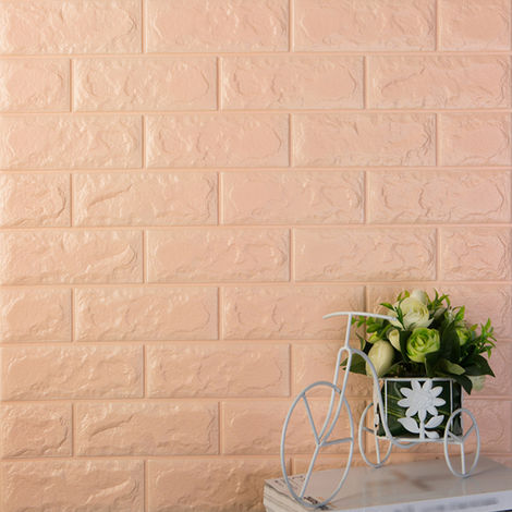 600x300mm PE  Foam  3D  Wall Stickers Brick Pattern Self 