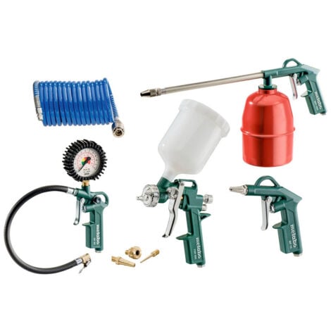 [601586000-Metabo] Set d'outils pneumatiques Metabo LPZ 7 Set pour compresseur à air
