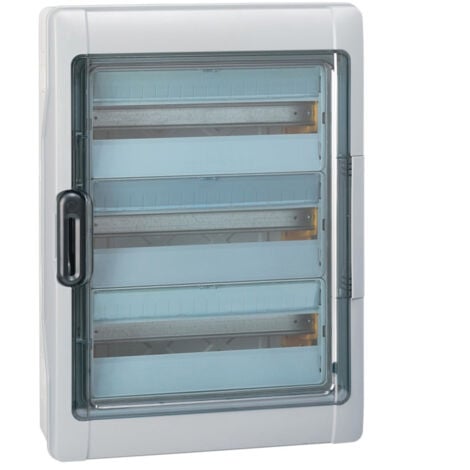 601987 Legrand Coffret Plexo3 étanche Ip65 - 3 Rangées 18 Modules - Embouts à Perforation Directe Non Montés