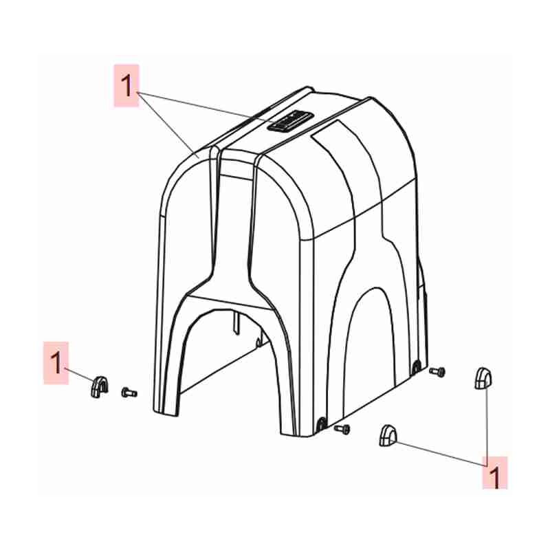 6020669 Couvercle Carter Compas Ral 7016 Genius 6020669 Pièce de rechange d'origine Garantie
