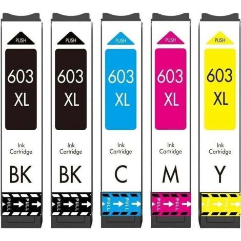 603XL-Tintenpatrone kompatibel mit Epson 603- und 603 XL-Tintenpatronen für Expression Home XP-2100, XP-2105, XP-3100, XP-3105, XP-3150, XP-4100, XP-4105 und Workforce WF-2810, WF-2830, WF-2835, WF-28