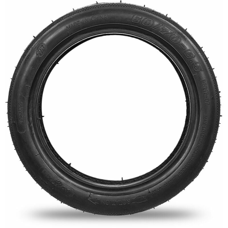 60/70-6.5 pneu tubeless de Scooter électrique épaissir le remplacement de pneu anti-déflagrant sans pneu de gonflage pour Scooter électrique Ninebot