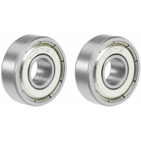 607ZZ Deep Groove Ball Bearing 6x19x7mm Double Shielded Chrome Plated 2pc，T-Audace