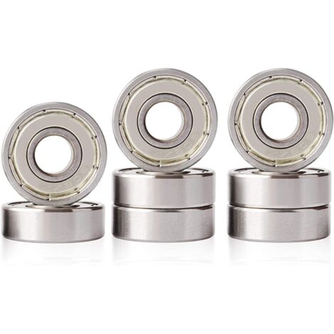 608 ZZ Roulements Longboard Roulements à roulettes, les planches à roulettes, les scooters 8 Pièces（8 mm x 22 mm x 7 mm）