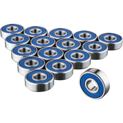 608rs Bearings High Quality Frictionless ABEC 9 Skateboard Roller Bearing for Skateboards（16pcs）