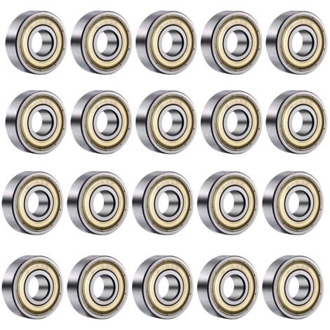 608ZZ Roulements à Billes,20PCS Speed Bearings Roulements à billes de qualité pour Roller, Skateboard, Longboard, Waveboard, 8 x 22 x 7mm-Fei Yu