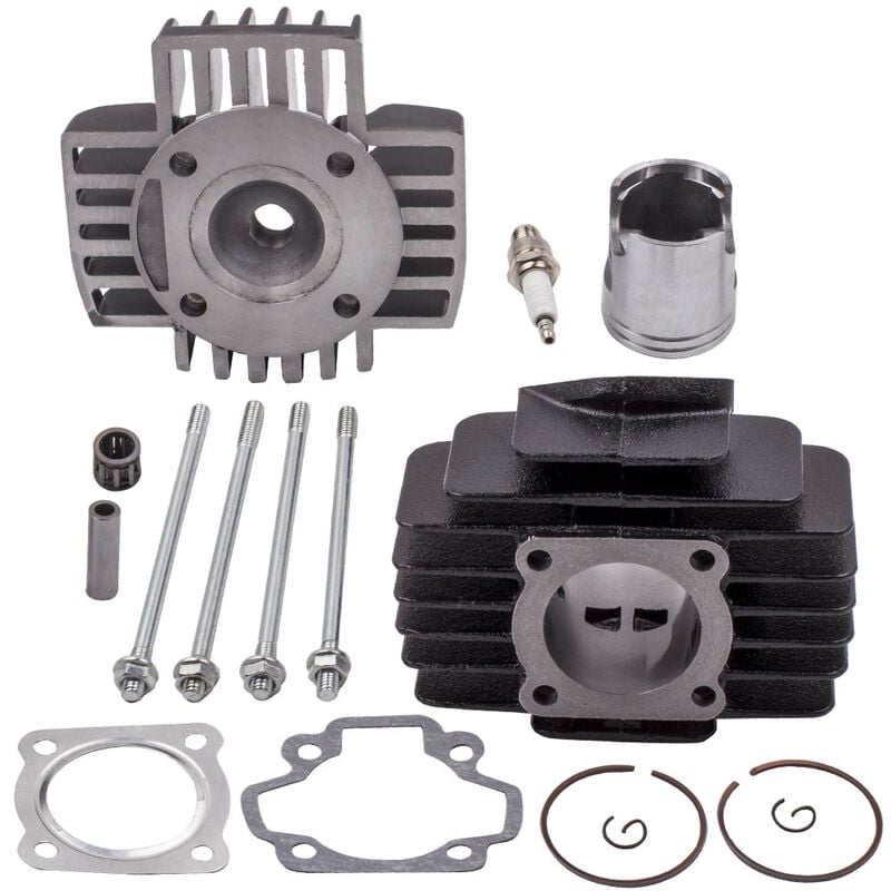 Maxpeedingrods - 60cc Cylinder Piston Gasket Head Top End Kit for Yamaha PW50 1981-09 QT50 79-87