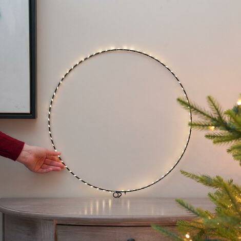 60cm Battery Power LED Hanging Circle of Light  Indoor Home Decoration