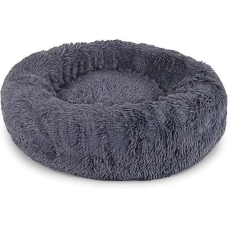 (60cm Gris Fonc) Panier Rond Tapis Pour Chien Panier Pour Chat Donuts