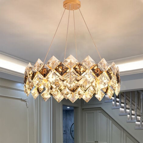 60cm Modern Crystal Chandelier Pendant Ceiling Light Wedding Bedroom Cristal Lustre